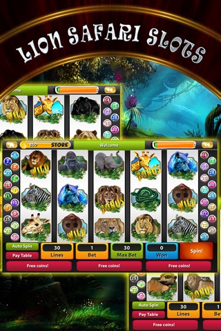 Lion Safari Golden Slots: Free Slot, Poker Machines & Pokies Journey Casino Of Treasures screenshot 2