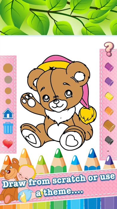 How to cancel & delete Bear Drawing Coloring Book - Cute Caricature Art Ideas pages for kids from iphone & ipad 3