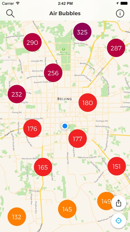 Air Bubbles: Live Air Quality