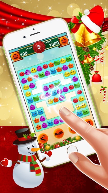 Cute Pet Jelly Candy Blitz : - A match 3 puzzles for Christmas season