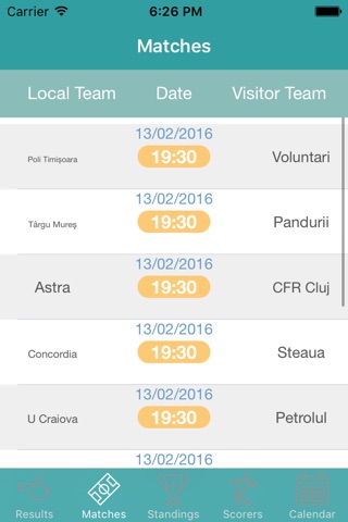 InfoLeague - Information for Romanian First Division - Matches, Results, Standings and more screenshot 2