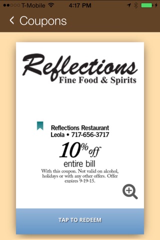 Reflections Restaurant screenshot 3