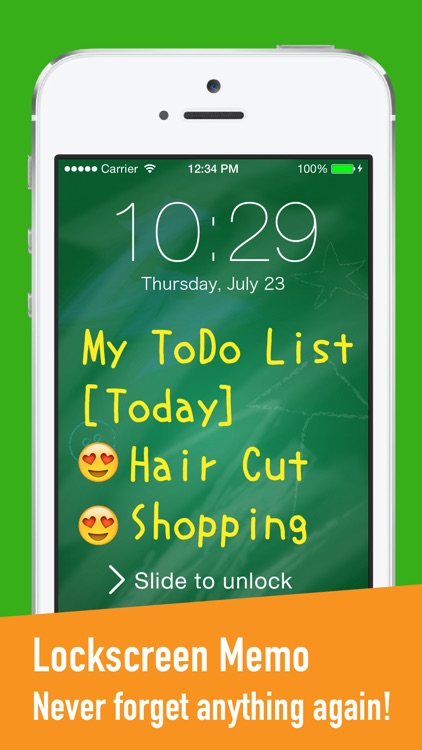Reminders for Lockscreen Memo