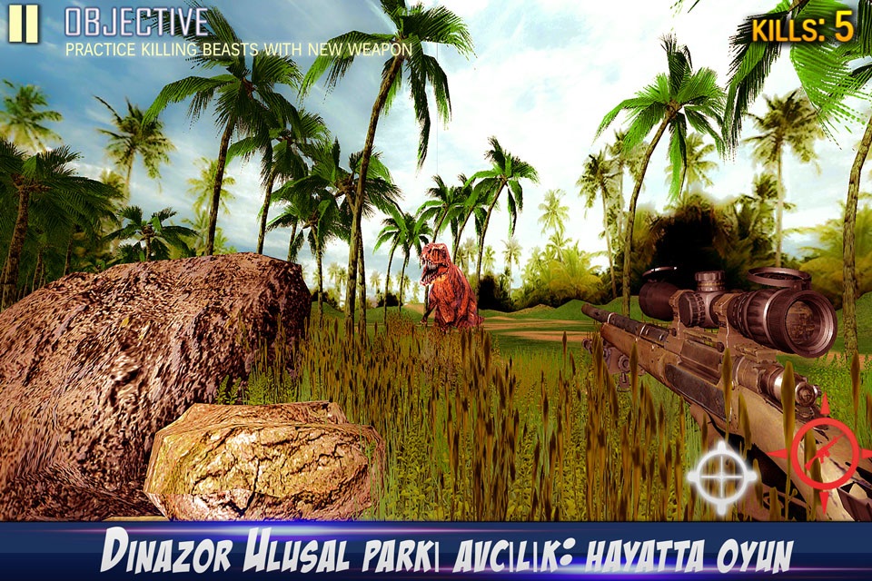 Dino Hunting Survival Game 3D - Hungry Dinosaur in African Jungle screenshot 2