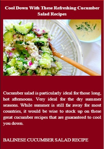 Cucumber Recipes screenshot 2