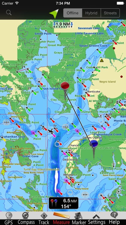 Maryland GPS Nautical charts