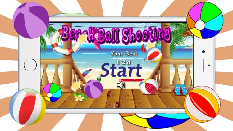 Beach ball shooting game for kids and adult practice skills