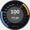 Tesla Dashboard - Speedometer, Acceleration & Brake, Odometer, Weather & Clock