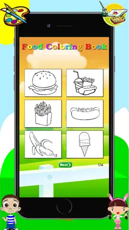 Game screenshot Food Coloring Book -  Drawing Painting for Kids Free Games apk