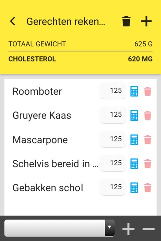 Cholesterol Table: diet aid screenshot 4