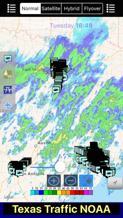 Texas NOAA Radar with Traffic Cameras 3D