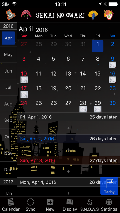 How to cancel & delete S.N.O.W.S CALENDAR from iphone & ipad 3