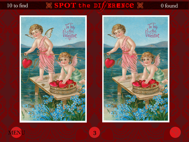 Spot The Difference Victorian Valentine Postcards(圖5)-速報App