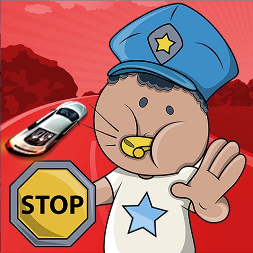 traffic police man car kids games iOS App