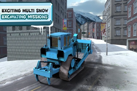 Snow Plow Truck Rescue 3D – Winter Excavator Crane Simulation screenshot 4