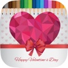 Happy Valentine's Coloring Book