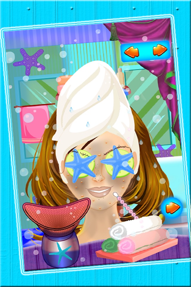 Mermaid Princess Spa Makeover Salon - An Underwater aquatic dress up & make up fairy tale game for girls screenshot 2