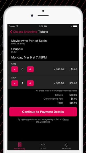 Ticktr - Movie Tickets for Trinidad and Tobago(圖5)-速報App