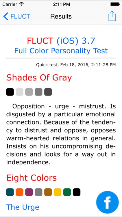 FLUCT - Full Color Personality Test screenshot-4