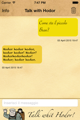 Talk with Hodor screenshot 3