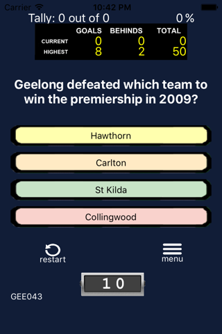 AFL Trivia - Geelong Cats screenshot 2