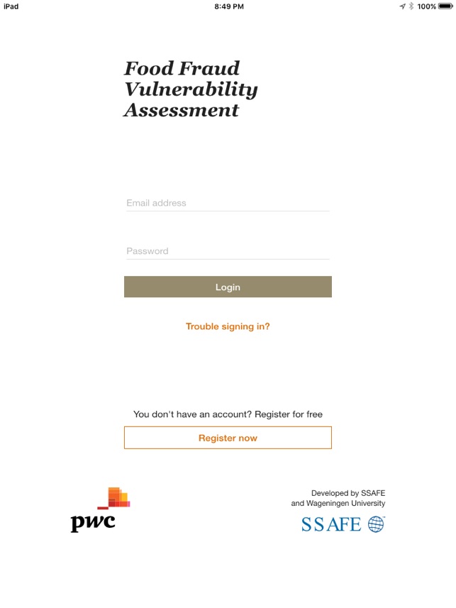 Food fraud vulnerability tool