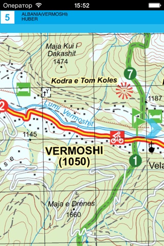 Вермош, Тамара, Разем, Тет. Туристическая карта. screenshot 4