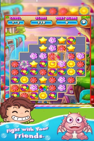 Blossom Flower Match 3 Puzzle screenshot 2