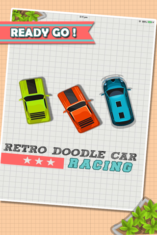 A Doodle Retro Car Race - Nitro Street Racing screenshot 4