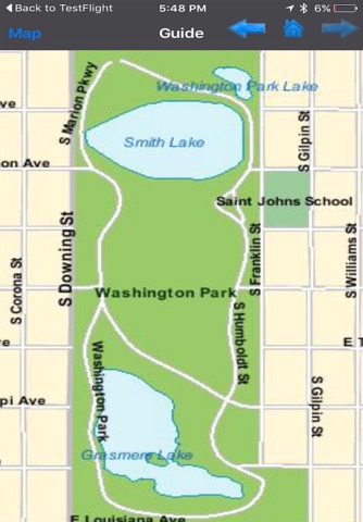 Washington Park map GPS charts screenshot 2
