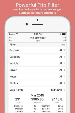 Mile Cloud: mile tracker automatic mileage log for tax deduction with google/apple maps integration screenshot 4