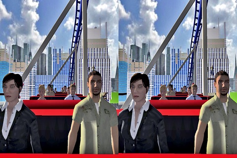 VR Top New FREE City Tourist Roller Coaster 3D screenshot 2