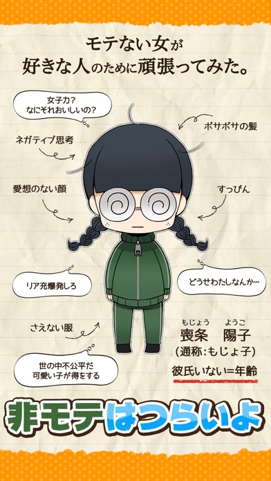 育成ゲーム 非モテはつらいよ 非モテ女子育成 Iphoneアプリ Applion
