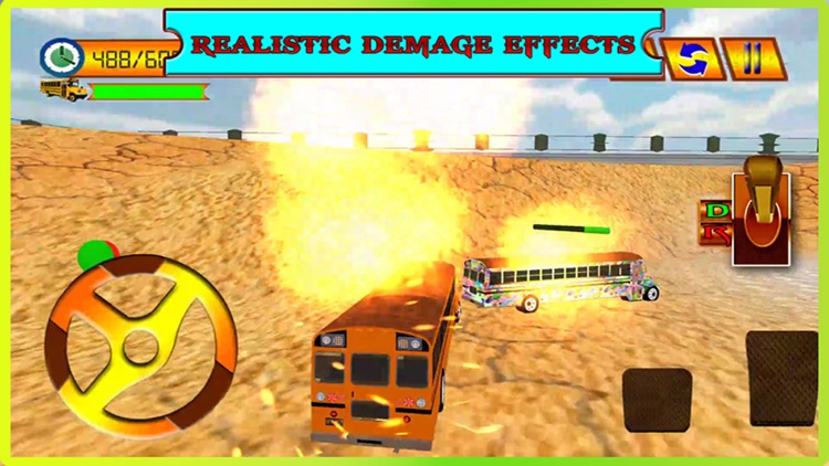 School Bus Crash Demolition : Derby Racing Bus Chase Simulator