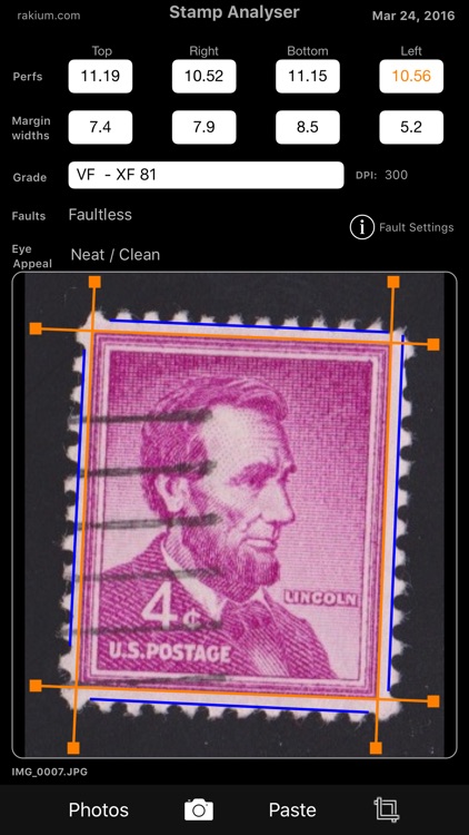 Stamp Analyser