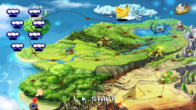 Banana Island - a timid monkey rush collect wealth to defend kingdom, game for IOS