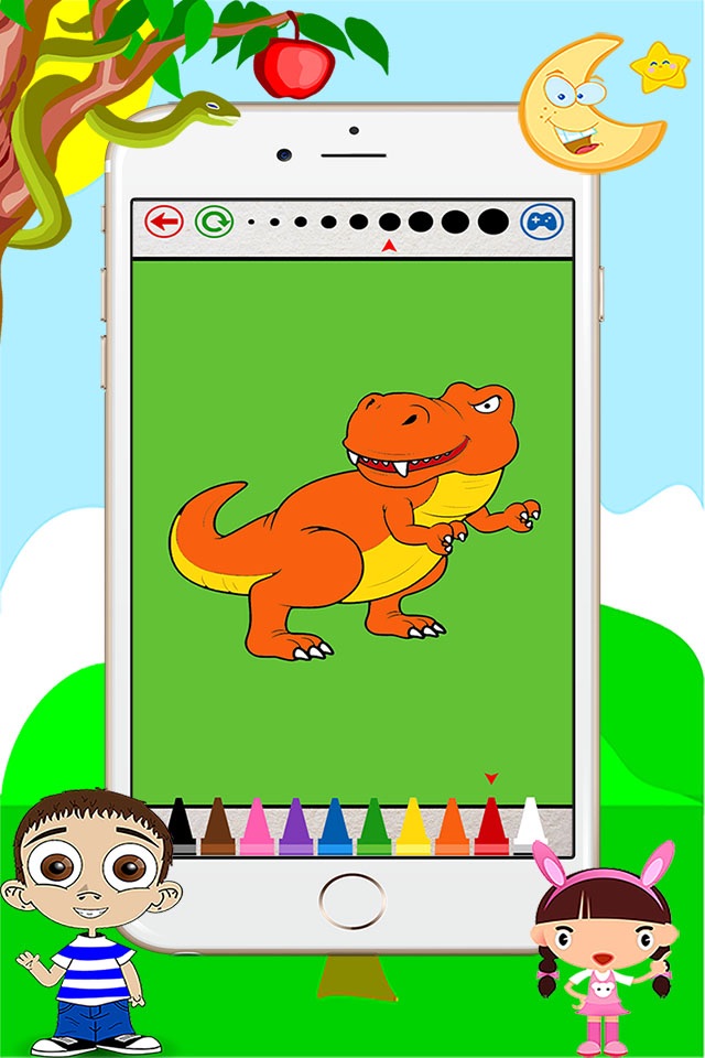 Dino Coloring Book - Dinosaur Drawing for Kids Free Games screenshot 4