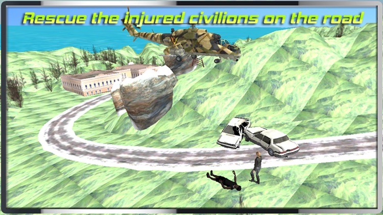 Helicopter Hill Rescue Ambulance 2016 - Chopper Emergency Relief Operations Free Game screenshot-4