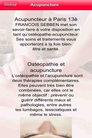 François Sebben Ostéopathe screenshot 3