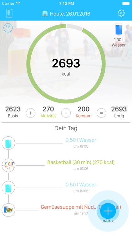 CalLogs – Nr.1 Kalorienzähler, Gewichtskontrolle, Wassertracker, Abnehmen, Fitness, Training – FAST & EASY – Free Lifetime Updates screenshot-0