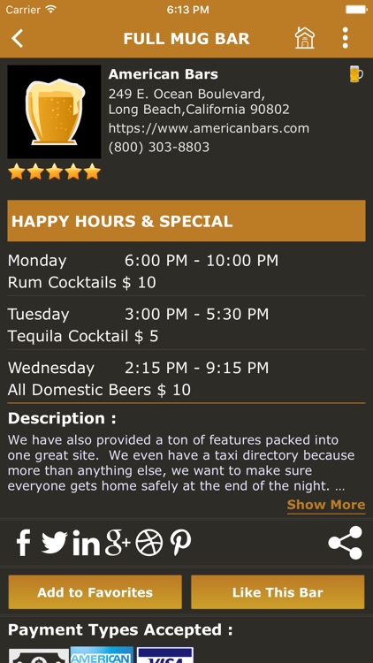 American Bars - Find a Bar, Cocktails & Recipes, Beers, Trivia, Reviews, Events, Social Network