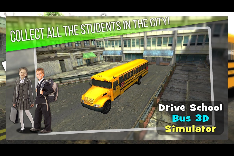 Drive School Bus 3D Simulator screenshot 2