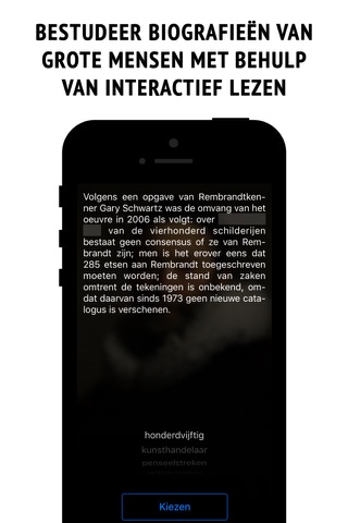 Rembrandt - interactive biography screenshot 2