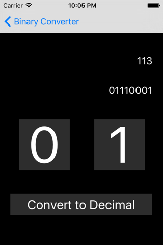 Binary and Decimal Converter screenshot 2