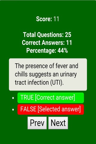 Learning Urology Quiz screenshot 2