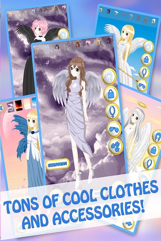 Anime Angel Girls DressUp - Cute Princess MakeUp & Makeover Games For Kids screenshot 4