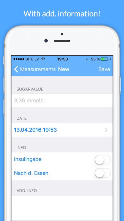 Diabetes Tracker - glucose level tracking