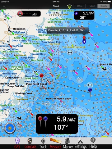 Carolina N Nautical Charts Pro screenshot 3