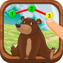 Animal Math Games for Kids in Pre-K, 1st Grade Learning Numbers, dot to dot - Macaw Moon