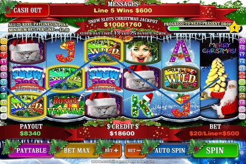 Snow Slots Merry Christmas FREE screenshot 2